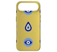 Carcasa para iPhone Air Moderno Mal de Ojo Griego Mati Azul Y Amarillo Estética