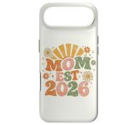 Carcasa para iPhone Air Mom EST 2026 Groovy Retro Daisy Flower New Mom Mother's Day