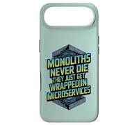 Carcasa para iPhone Air Monoliths Never Die Funny Software Architecture Desarrollador