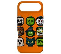 Carcasa para iPhone Air Monster Faces Pop Art Gráfico de Estilo Bloque de Halloween
