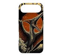 Carcasa para iPhone Air Monstruo Cielo Volando Kaiju Pterosaurio sobre Ola Japonés Retro