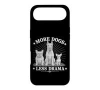 Carcasa para iPhone Air More Dogs Less Drama Funny Dog Lover Vintage Graphic