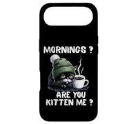 Carcasa para iPhone Air Mornings Are You Kitten Me, Divertido, Gato Cansado, Amante del café