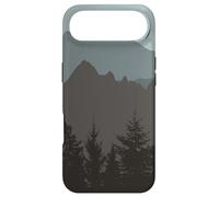 Carcasa para iPhone Air Mountains Peaks Abstract Outdoor Nature Landscape Gray Blue