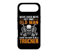 Carcasa para iPhone Air Move Over Boys Let This Old Man Trucker Funny Truck Driver