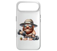 Carcasa para iPhone Air Muscleman GNOME with Dumbbells Funny Fitness Working out