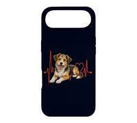 Carcasa para iPhone Air Mutt Dog Lover Heartbeat ECG Pulse Estilo de Raza Mixta