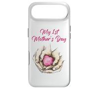 Carcasa para iPhone Air My 1st Mother's Day: Mommy & Child Holding Heart - White