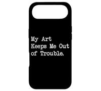 Carcasa para iPhone Air My Art Keeps Me out of Trouble Pintura Divertida Cotizaciones Ropa