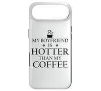 Carcasa para iPhone Air My Boyfriend is Hotter Than My Coffee Mug Funny Girlfriend