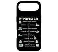 Carcasa para iPhone Air My Day Cat Schedule, Divertida Vida Felina para Amantes de los Gatos