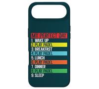 Carcasa para iPhone Air My Day Padel Jugador Rutina Diaria Divertido