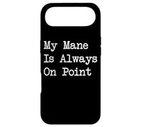 Carcasa para iPhone Air My Mane Is Always On Point Citas Ecuestres Divertidas