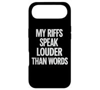 Carcasa para iPhone Air My Riffs Speak Louder Than Words - Cita Divertida