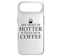 Carcasa para iPhone Air My Wife is Hotter Than My Coffee Mug Funny Husband Hot Wife