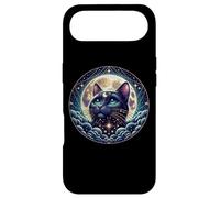 Carcasa para iPhone Air Mystical Cat Beneath a Radiant Full Moon