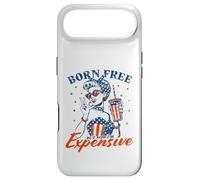 Carcasa para iPhone Air Nacido Libre Pero Ahora Soy Caro Divertido patriótico 4 de Julio