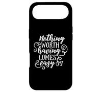 Carcasa para iPhone Air Nada Que valga la pena Tener Viene fácil Inspirador Motivacional