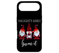 Carcasa para iPhone Air Naughty and I GNOME It Christmas Three Buffalo Plaid Gnomos