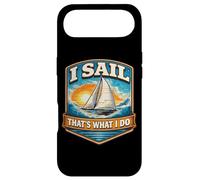 Carcasa para iPhone Air Navego, Eso es lo Que Hago, Barco de Vela Vintage Capitán Marinero