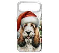 Carcasa para iPhone Air Navidad Petit Basset Grifón Vendéen Perro Acuarela Arte
