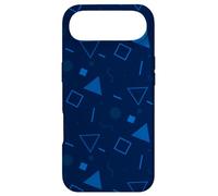 Carcasa para iPhone Air Navy Blue Triangle Circle Square Geometric Memphis Pattern