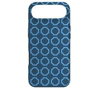 Carcasa para iPhone Air Navy Electric Blue Hexagons Links Circle Geometric Pattern