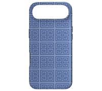 Carcasa para iPhone Air Navy Light Blue Squares Spirals Labyrinth Geometric Pattern