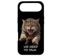 Carcasa para iPhone Air Necesitamos Hablar - Humor de Gato Tabby Feroz Ironía Shapes Mania