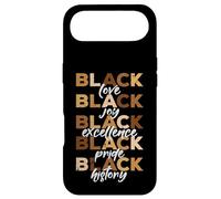Carcasa para iPhone Air Negro Amor Alegría Excelencia Orgullo Historia Mes Mujeres Hombres Niños