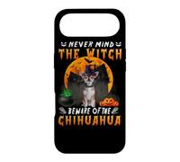 Carcasa para iPhone Air Never Mind The Witch Beware of Chihuahua Dog Halloween
