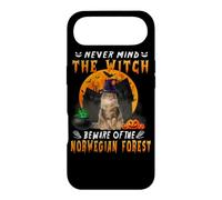 Carcasa para iPhone Air Never Mind The Witch Beware of Norwegian Forest Halloween