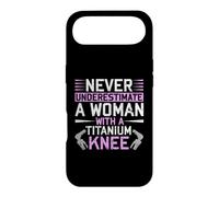 Carcasa para iPhone Air Never Underestimate A Woman with A Titanium Knee Replacement