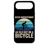 Carcasa para iPhone Air Never Underestimate Old Guy On A Bicycle Quote
