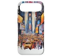 Carcasa para iPhone Air New York Times Square Pintura Acuarela Arte Vintage Viajes