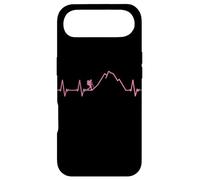 Carcasa para iPhone Air Niñas Mujeres Senderismo ECG Heartbeat Pulse Line Trekking Lover