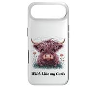 Carcasa para iPhone Air Niños de Highland Cow «Wild Like My Curls» I Love Curls para niños pequeños
