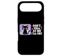 Carcasa para iPhone Air No me grites lloraré Lindo Gato con Arco Iris