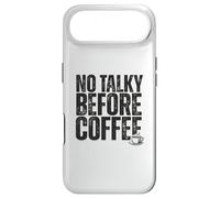 Carcasa para iPhone Air No Talky Before Coffee Funny Introvert Quote Design