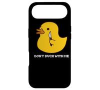 Carcasa para iPhone Air No te agaches Conmigo, Divertido Pato de Goma con un Cuchillo