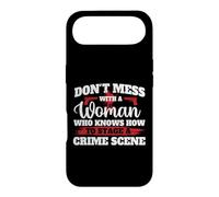 Carcasa para iPhone Air No te metas con una Mujer Que Sabe cómo organizar una Escena del Crimen