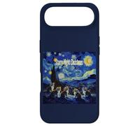Carcasa para iPhone Air Noche Estrellada de Navidad Van Gogh Cat Lover