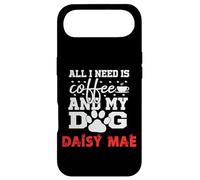 Carcasa para iPhone Air Nombre del Perro Daisy Mae All In Need Is Coffee My Dog Named Daisy