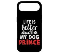 Carcasa para iPhone Air Nombre del Perro Prince Life Is Better with My Dog Named Prince