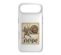 Carcasa para iPhone Air Nope Knight Fighting Giant Snail Funny Medieval History Meme