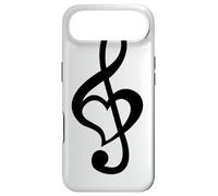 Carcasa para iPhone Air Nota Musical Clef Bass Clave de Sol Corazón Amor Amantes & Artistas
