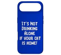 Carcasa para iPhone Air Novedad Divertida con Texto en inglés It's Not Drinking Alone if Your Cat is Home