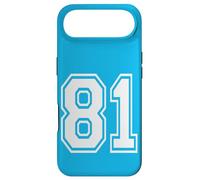 Carcasa para iPhone Air Número 81 Estilo de Equipo Deportivo en Blanco