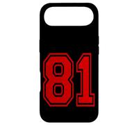 Carcasa para iPhone Air Número 81 Red Sports Team Style