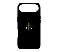 Carcasa para iPhone Air Número Romano del Papa León XIV con Cruz Delgada Jesús